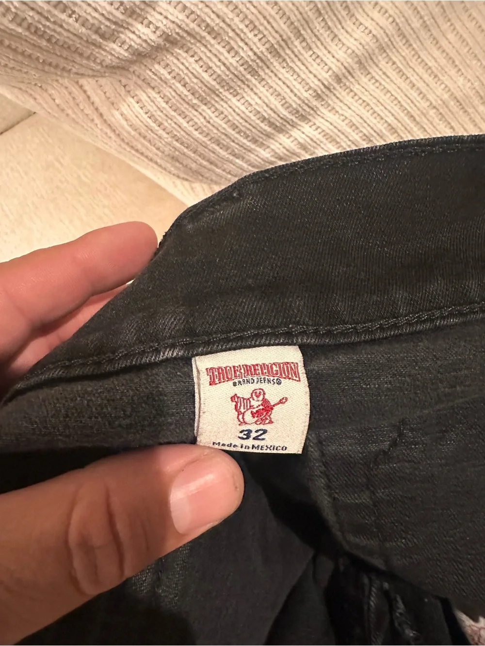 True Religion skinny flap Jeans
